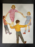 Lot of 2 Vintage Educational School Poster Marie Mike and Jeff - ZOO