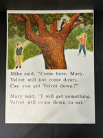 Lot of 7 Vintage Educational School Poster Marie Mike and Jeff