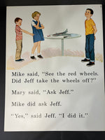 Lot of 7 Vintage Educational School Poster Marie Mike and Jeff