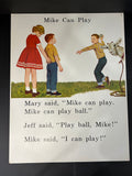 Lot of 7 Vintage Educational School Poster Marie Mike and Jeff