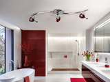 Eurofase 12400-010 MIR Rail à 3 lumières, chrome-rouge cerise