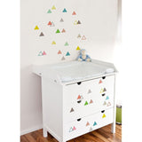 ADzif Small Triangles Wall Decals, Multicolored