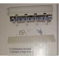 Strata 4 Lines Retractable Clothesline Hanger Drying Rack Wall Mounted-The Liquidation Club