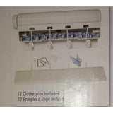 Strata 4 Lines Retractable Clothesline Hanger Drying Rack Wall Mounted-The Liquidation Club