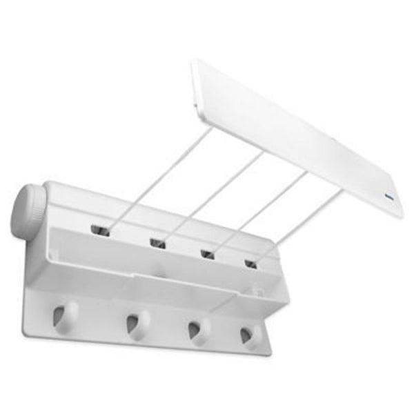 Strata 4 Lines Retractable Clothesline Hanger Drying Rack Wall Mounted