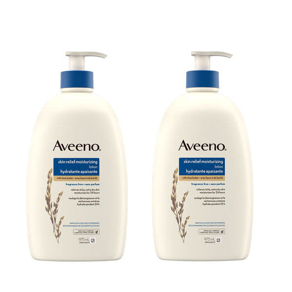 2 x Aveeno, Skin Relief Moisturizing Lotion, 33 fl oz (975 ml)-The Liquidation Club