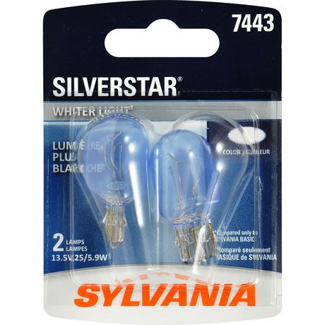 Sylvania 7443 Silverstar Mini Bulb, (Pack of 2)