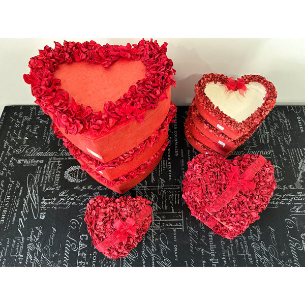 Lot of 10 Valentine's Day Heart Shaped Gift Boxes