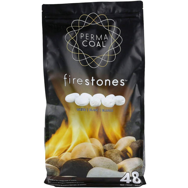 Bond 50852 Permacoal White Firestones Pack of 48