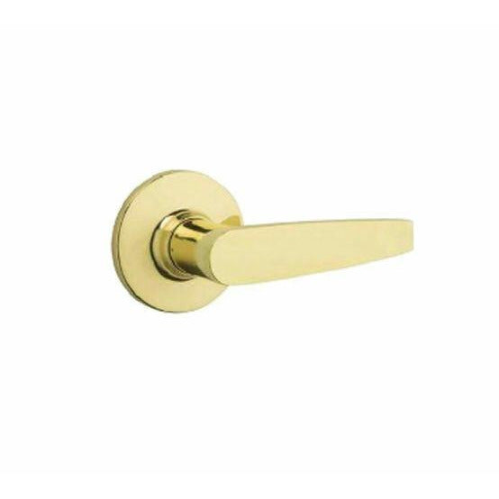 Kwikset SL1000WI-3 Safelock Winston Passage Door Lock, Polished Brass handle-The Liquidation Club