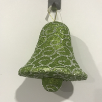Lot of 6 Christmas bell ornements decoration - green-The Liquidation Club