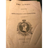 DICKENS, Charles- The Albion or British, Colonial and Foreign Weekly Gazette 1840-The Liquidation Club