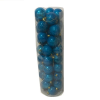 Blue/Turquoise Pearly Shatterproof Christmas Ball Ornements - 50ct-The Liquidation Club