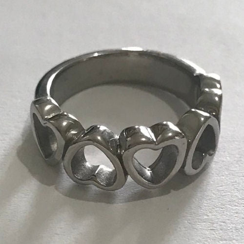 Plain Heart Band Ring for Women/Girls Stainless Steel-The Liquidation Club