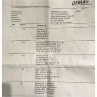 Demag Wire Rope Set DH400-The Liquidation Club