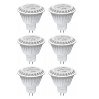 6 x Led MR16 7w 450 Lumen Dimmable Light Bulb