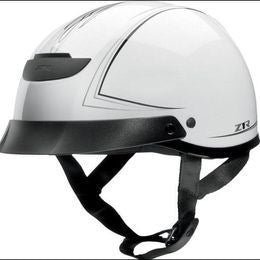 Motocycle Z1R Vagrant Half Helmet - White Pinstripe - small