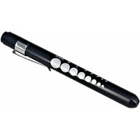 4 x Reusable Medical Pocket Penlight Flashlight with Pupil Gauge LED Bulb - White-The Liquidation Club