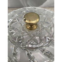 Vintage Lead Crystal Covered Candy Dish