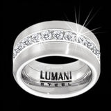 Lumani Stainless Steel Ring with stone 5.75-Wedding Ring Band
