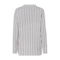 OLSEN Women's Blouse Long Sleeves Vanilla Pattern-Large-The Liquidation Club