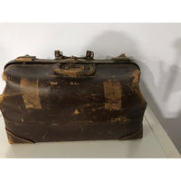 Ancienne valise de voyage en cuir