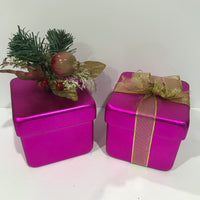 Christmas Decoration PVC Christmas Gift Box - PINK-The Liquidation Club