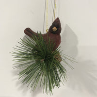 Lot of 4 wood bird Christmas Ornament-The Liquidation Club