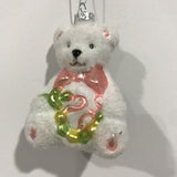 2x Christmas Teddy bear ornement