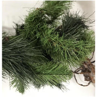 Christmas fir & pine garland natural look with pinecone-The Liquidation Club
