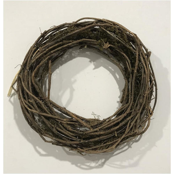 Natural Dried Rattan Wreath 13''