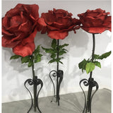 Oversized Large Silk Rose Bloom w/Removable Stem - Red-The Liquidation Club