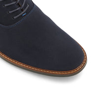 Men Blue Vegan Leather Dress shoes