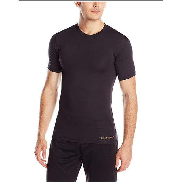 Tommie Copper Men's Core Compression Short Sleeve Crew Neck Shirt-Xlarge