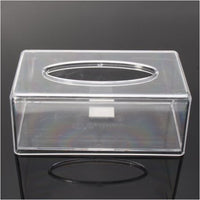 Tissue Box Cover Rectangle, Modern Clear Acrylic