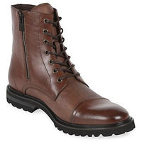 Kenneth Cole Men's Daxten Leather Lace-up Boot - Cognac-The Liquidation Club