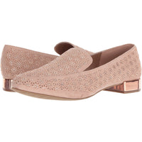 Kenneth Cole REACTION Women's Shoes Jet Time Slip on Loafer with Metallic Heel Flat- Pink