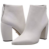 Kenneth Cole Designer Alora Leather Women Boots -White