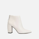 Kenneth Cole Designer Alora Leather Women Boots -White-The Liquidation Club