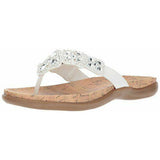 Kenneth Cole REACTION Women's Glam-athon Thong Summer Sandal- White