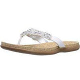 Kenneth Cole REACTION Women's Glam-athon Thong Summer Sandal- White