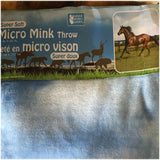 Micro Mink Throw Riding Horse