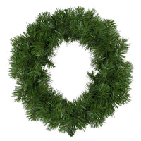 18" Diameter Natural Looking Green Pine Artificial Christmas Wreath-The Liquidation Club