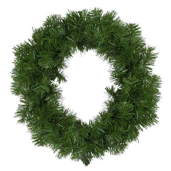 18" Diameter Natural Looking Green Pine Artificial Christmas Wreath