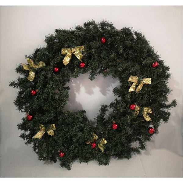 30" large Deluxe Windsor Pine Artificial Christmas Wreath Unlit-The Liquidation Club