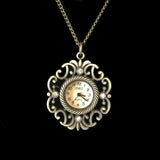 Bronze Pendant Watch Necklace-The Liquidation Club
