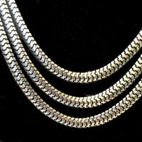 3 Row Short Silver Plated Necklace-The Liquidation Club