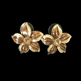 Rose Flower Necklace Earrings Set