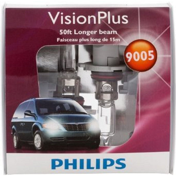 Philips 9005VPS2 VisionPlus Headlight Bulbs (High-Beam), Pack of 2-The Liquidation Club