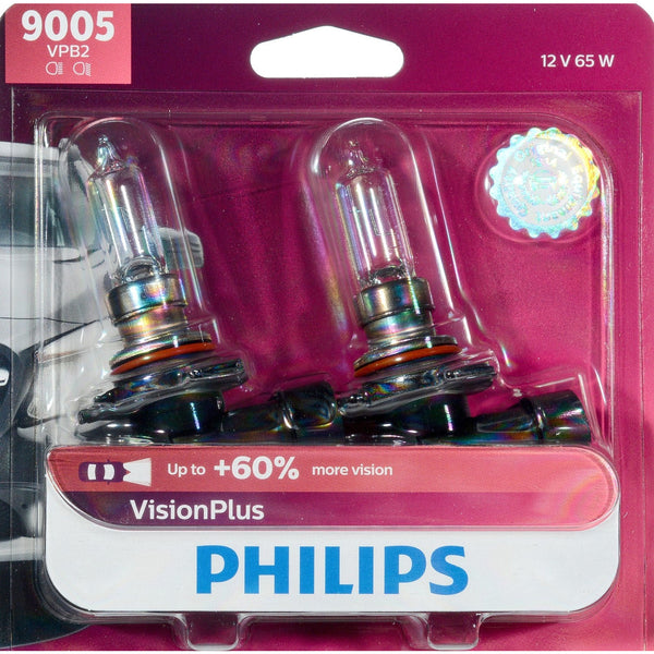 Philips 9005VPB2 Visionplus Headlight Pack of 2